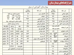 نمونه دیاگرام ، نمودار ، ریزفضا ، پلان و برنامه فیزیکی بیمارستان و درمانگاه (599 اسلاید )