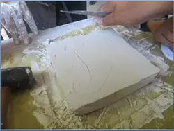 کارگاه تصویری کار با گچ