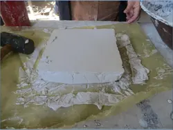 کارگاه تصویری کار با گچ