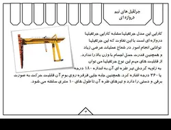 انواع جرثقیل ها همراه با مبحث ایمنی جرثقیل(5 پاورپوینت )