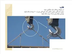 انواع جرثقیل ها همراه با مبحث ایمنی جرثقیل(5 پاورپوینت )
