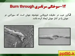 طبقه بندی عیوب جوشکاری