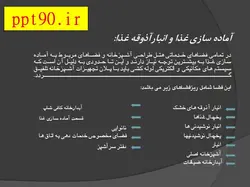 طراحی آشپزخانه ، کافی شاپ و رستوران در هتل