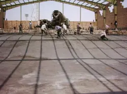 مراحل ساخت استخر سرپوشیده کوثر