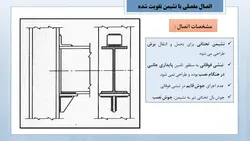 انواع اتصالات مفصلی و گیردار در سازه های فولادی ( 127 اسلاید )