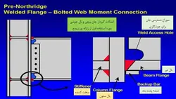 تخریب اتصالات گیردار در زلزله نورثریج و روش های اصلاح آن ( 128 اسلاید )