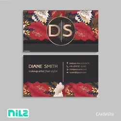 طرح لایه باز کارت ویزیت هنری (لمینیت برجسته و ...)