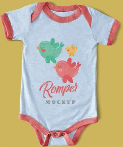 موکاپ لباس نوزاد psd