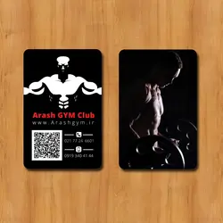 کارت ویزیت باشگاه بدنسازی