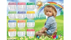 تقویم لایه باز 1400 با طرح کودک