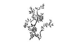 دانلود وکتور شاخه و برگ و گل