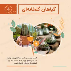 مجموعه قالب لایه باز پست اینستاگرام مخصوص گیاهان گلخانه‌ای