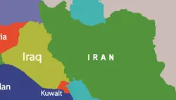 نقشه کشورهای خاورمیانه و ایران با کیفیت HD
