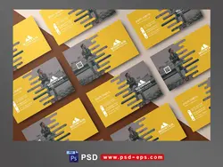 دانلود طرح آماده لایه باز کارت ویزیت مناسب کسب و کارهای اداری تجاری بازرگانی ساختمانی
