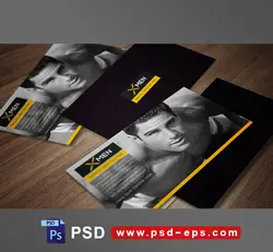 کارت ویزیت لایه باز ویژه باشگاه های بدنسازی و انواع مشاغل با طراحی بسیار شیک و زیبا و رنگ بندی مشکی و نارنجی