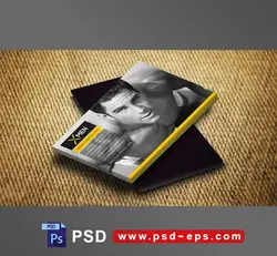 کارت ویزیت لایه باز ویژه باشگاه های بدنسازی و انواع مشاغل با طراحی بسیار شیک و زیبا و رنگ بندی مشکی و نارنجی