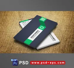 کارت ویزیت لایه باز شرکتی ، شخصی و رسمی و انواع مشاغل با طراحی بسیار شیک و زیبا و رنگ بندی مشکی و سبز و سفید