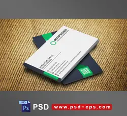کارت ویزیت لایه باز شرکتی ، شخصی و رسمی و انواع مشاغل با طراحی بسیار شیک و زیبا و رنگ بندی مشکی و سبز و سفید