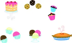 دانلود وکتور شیرینی