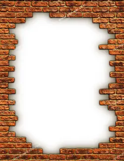 عکس با کیفیت تبلیغاتی دیوار آجری که تشکیل یک کادر زیبا را داده اند