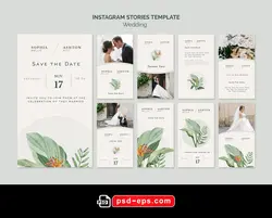 طرح آماده لایه باز بنر استوری اینستاگرام در 9 طرح مختلف با تصاویر با کیفیت با موضوع تشریفات عروسی عروسی و تالار و آتلیه و عکس برداری و فیلم برداری عروسی