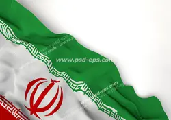 عکس با کیفیت تبلیغاتی پرچم ایران در گوشه عکس