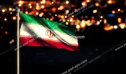 عکس با کیفیت تبلیغاتی پرچم ایران در بالا ترین نقطه شهر