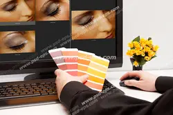عکس با کیفیت تبلیغاتی انتخاب سایه چشم از جدول تونالیته