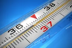 عکس با کیفیت تبلیغاتی دماسنج یا تب سنج