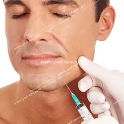 عکس با کیفیت تبلیغاتی زاویه سازی فک مرد