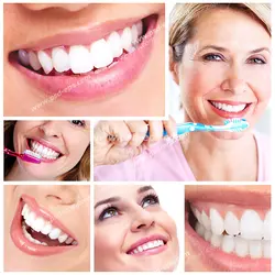 عکس با کیفیت تبلیغاتی خانم ها در حال مسواک زدن