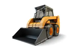 عکس با کیفیت تبلیغاتی بولدوزر لودر بیل مکانیکی از نمای جلو