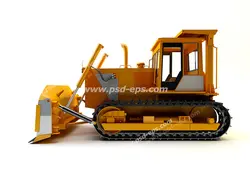 عکس با کیفیت تبلیغاتی بولدوزر لودر بیل مکانیکی از نمای بغل