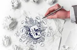 عکس با کیفیت تبلیغاتی طراحی ساختمان ها با خودکار