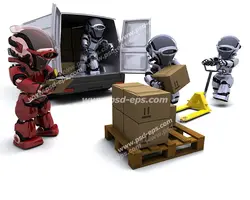 عکس با کیفیت تبلیغاتی ربات کارگر