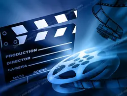 عکس با کیفیت تبلیغاتی کلاکت فیلمبرداری رول فیلم نوار فیلم سینمایی