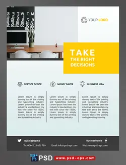 طرح آماده لایه باز پوستر یا تراکت تبلیغ مشاغل سیستمی از طریق دورکاری با محوریت تصویر میز کار در منزل