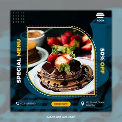 طرح لاکچری شیرینی فروشی (کاملا لایه باز)