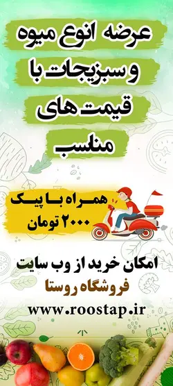 لایه باز فروش اینترنتی میوه و سبزی