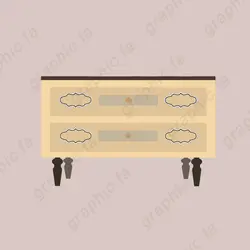 شیپ لایه باز میز اداری و کمد لایه باز طراحی شده با فتوشاپ