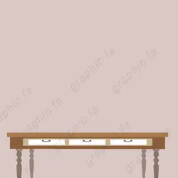 شیپ لایه باز میز اداری و کمد لایه باز طراحی شده با فتوشاپ