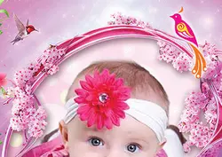 تقویم 1399 لایه باز فانتزی با طرح کودک(2 برگ)