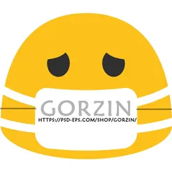 4 عدد عکس استیکر ماسک زده دوربری شده