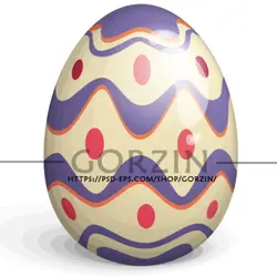 5 عدد png تخم مرغ رنگی دوربری شده فانتزی