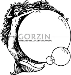 2 عدد عکس پری دریایی دوربری شده