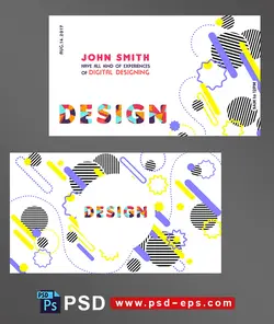 طرح آماده لایه باز کارت ویزیت دورو ویژه ی شرکت های دیزاین طراحی داخلی خیاطی آرایشگری کاغذ دیوار ی