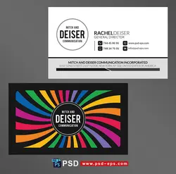 طرح آماده لایه باز کارت ویزیت دورو ویژه ی شرکت های تجاری هنری نقاشی رنگ کاری