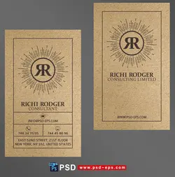 طرح آماده لایه باز کارت ویزیت دورو ویژه ی شرکت های کلینیک مددکاری مشاوره کسب و کار گالری مبلمان