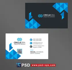 طرح آماده لایه باز کارت ویزیت دورو به رنگ آبی و سفید ویژه ی شرکت های تجاری بازرگانی فروشگاه پوشاک آرایشگاه لوازم آرایشی بهداشتی خرازی لوازم التحریر گل فروشی مکانیکی تعمیرگاه موبایل فروشی خدمات کامپیوتری مواد غذایی