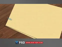 قاب یا فریم لایه باز برای عکس یا انواع متن ، شعر و ... بصورت چند برگه متصل به هم با گیره کاغذ بر روی میز